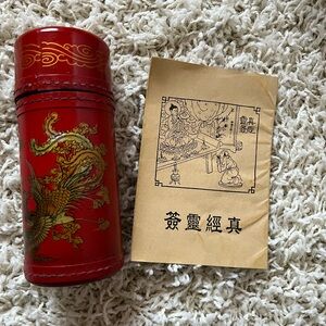 Red Dragon Decorated Container